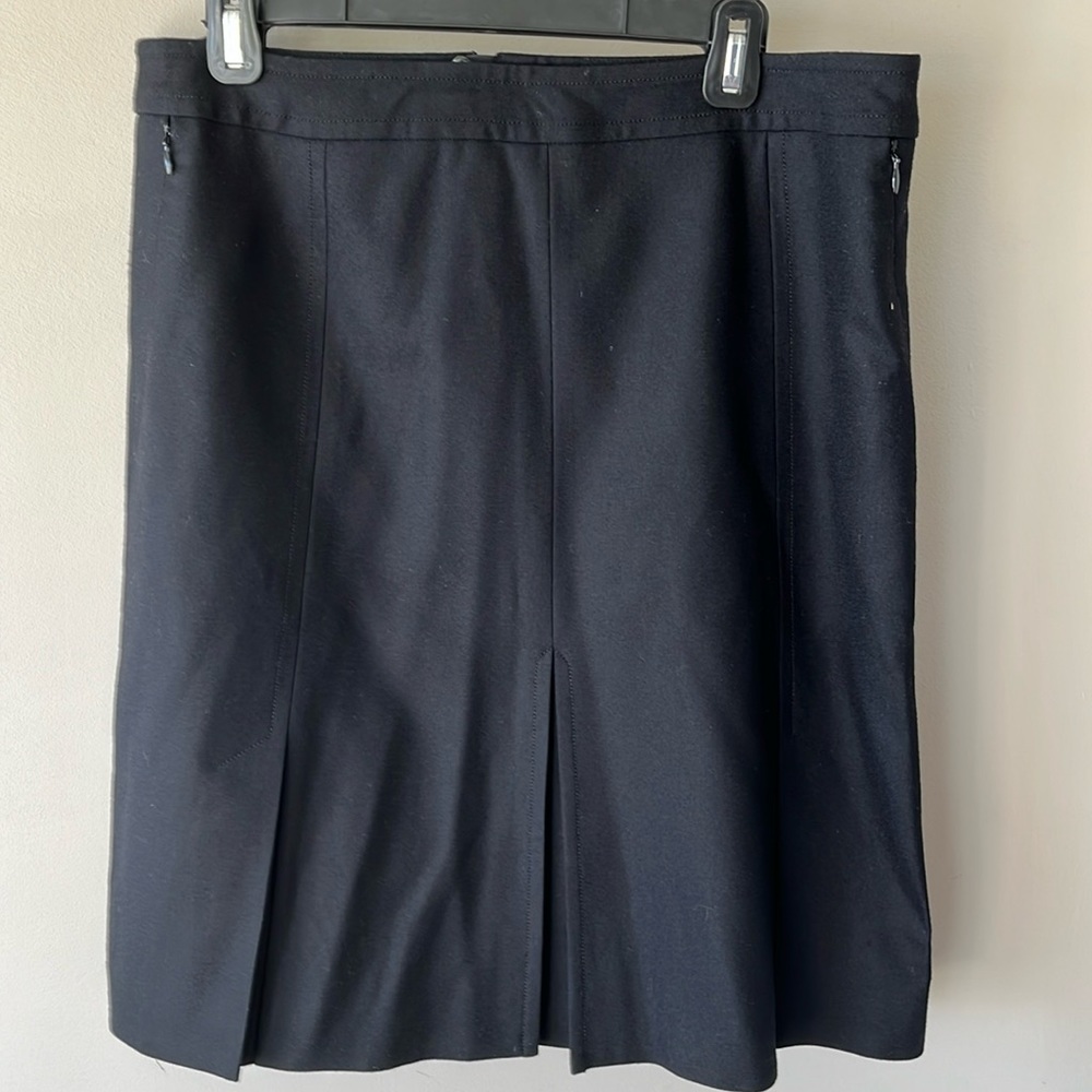 Akris punto wool black skirt
